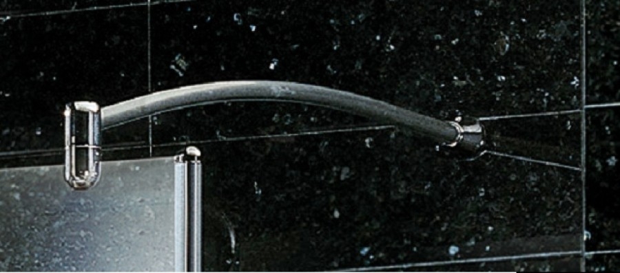 Paroi de douche fixe + deux portes pivotantes GO 8