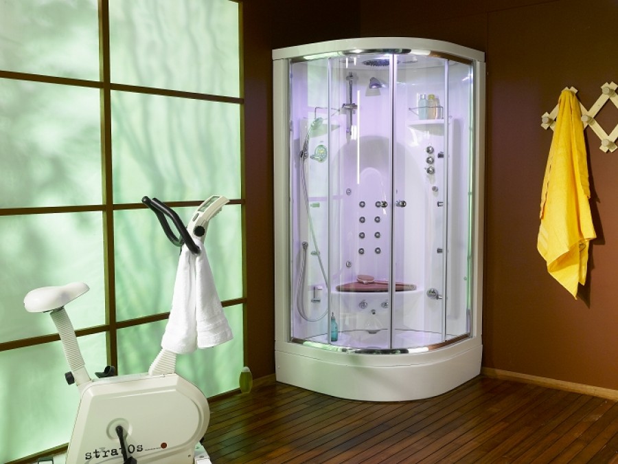 Cabine de douche JEDO BORNEO STANDING 3Kw 100x100