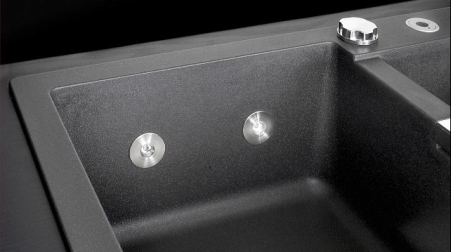 Evier de cuisine 2 Spots leds  PRIMUS 1.5C Aluminea EV 22411+ EVL 22411