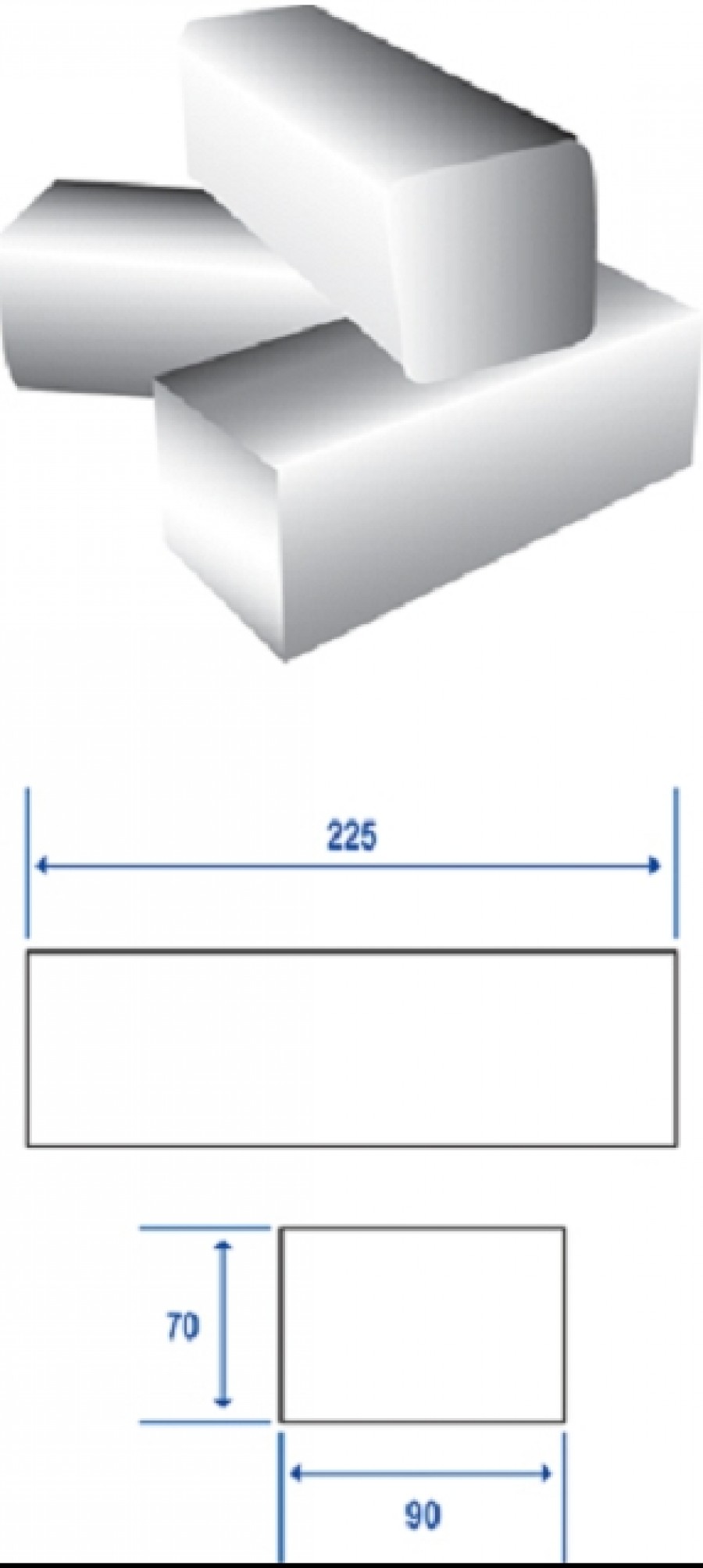 Lot de 30 paquets de 100 feuilles essuie-mains