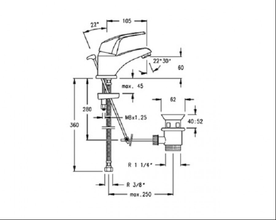 Mitigeur lavabo Aquanova Plus