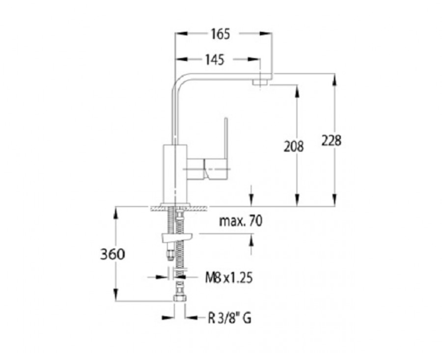 Mitigeur lavabo bec haut Kuatro Plus 4921