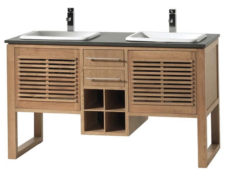 Meuble double vasque Aqualong 3453 Grand miroir