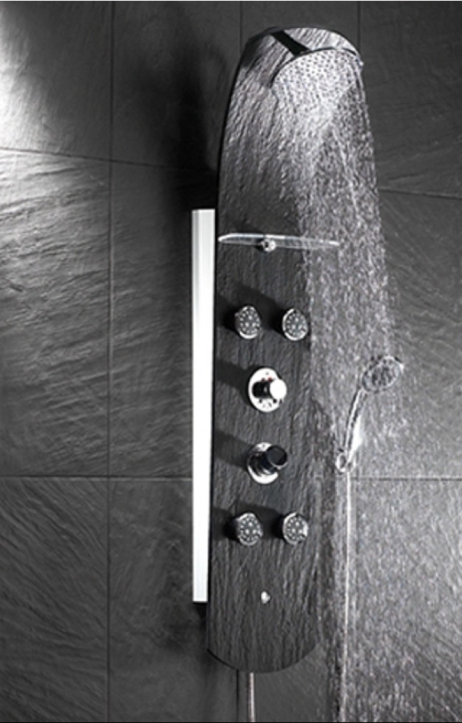 Colonne de douche hydromassante nautilus ardoise