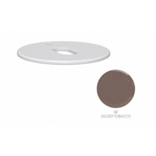 Plan rond pour console GUSTAV Glossy Tobacco